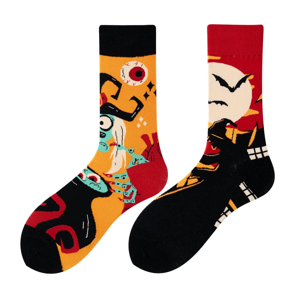 Witch Cute Cotton Crew Socks - Soft Above Ankle Sock Gifts