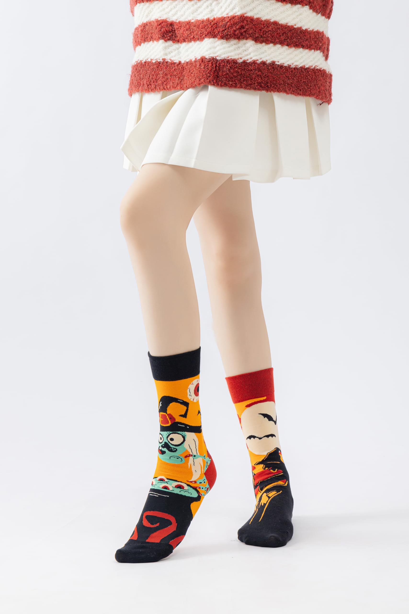 Witch Cute Cotton Crew Socks - Soft Above Ankle Sock Gifts